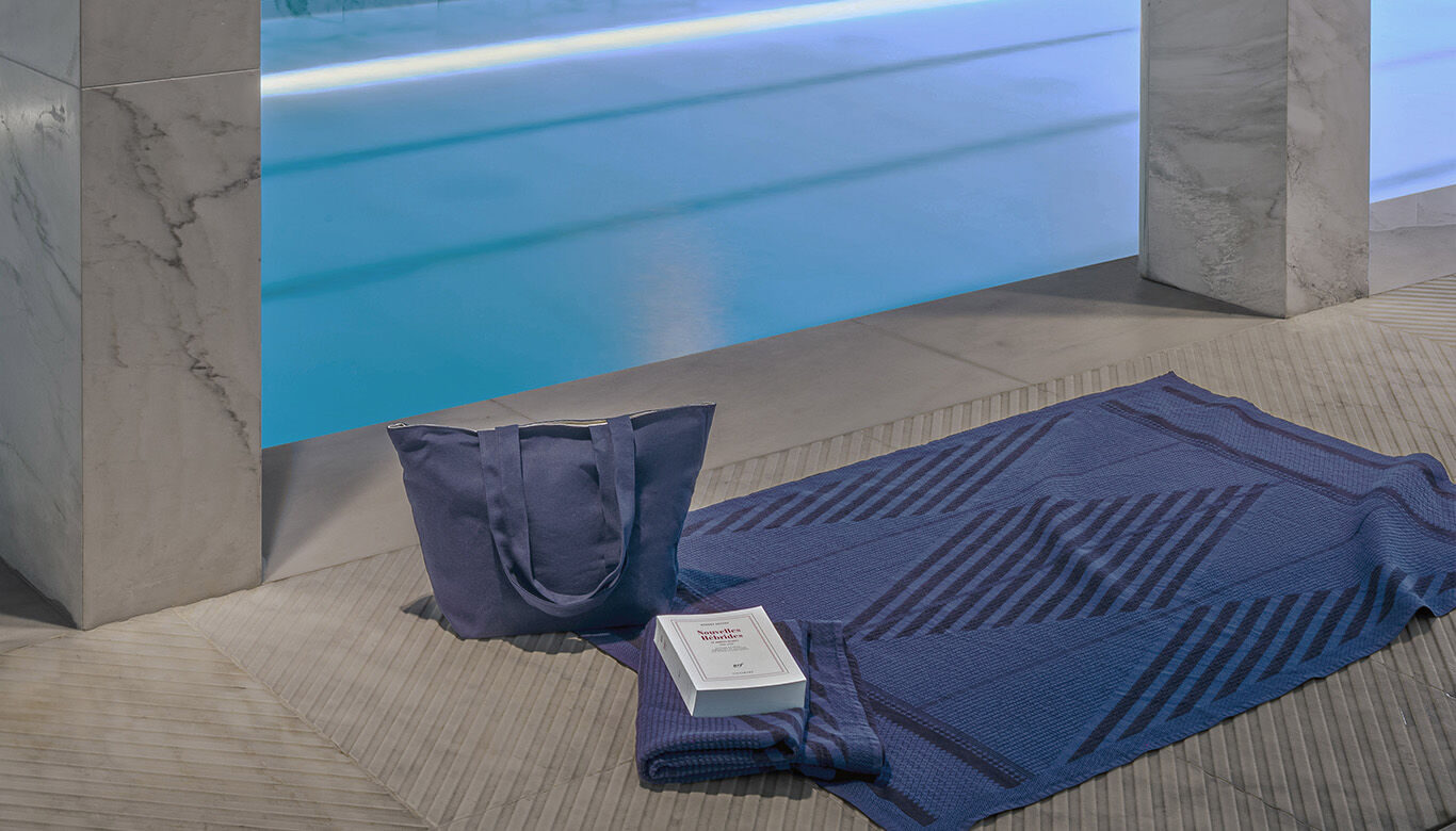 drap de plage nid- d'abeilles personnalis&eacute;